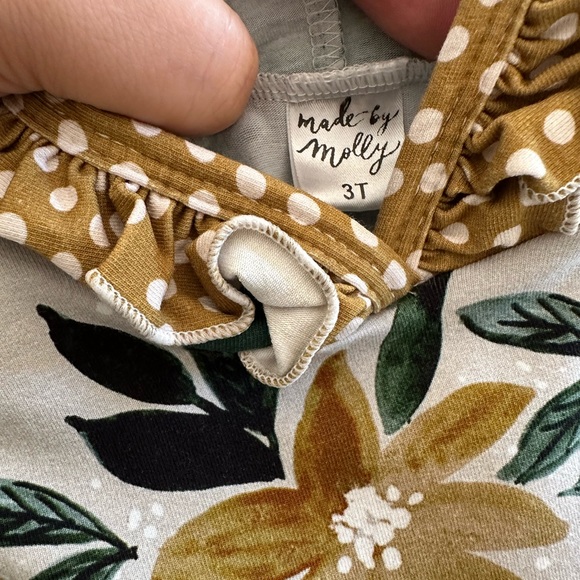 Made By Molly 3T three piece set (two peplums & one legging) - Picture 5 of 12